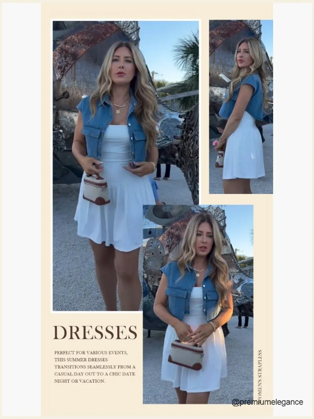 Strapless Ruched Mini Dress with Built-in Shorts, Nylon Spandex Fabric - Picture 5 of 6